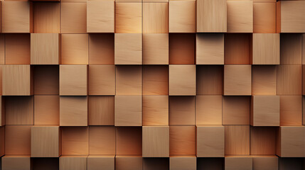 Wooden cubes background. Close up of wooden cubes. Wooden blocks background.