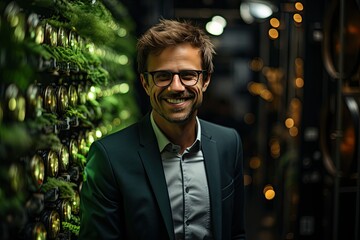 Entrepreneur launches sustainable startup, promoting circular economy and jobs., generative IA