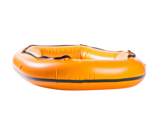 an inflatable raft