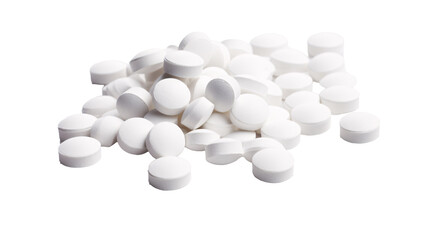 a pile of white pills