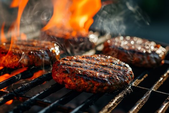 burgers in bbq amrecian style