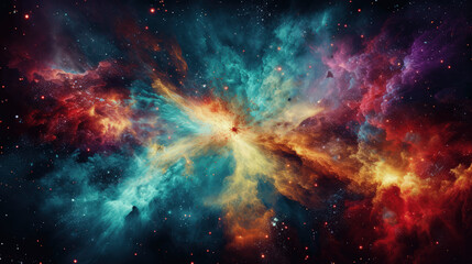 Fototapeta na wymiar cosmic explosion