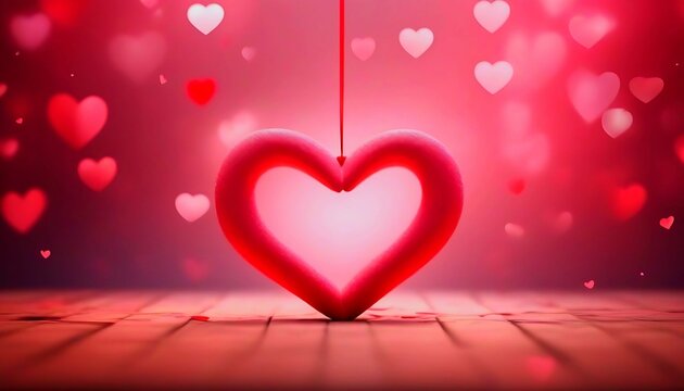 valentine background with heart love teddy bear