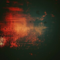 Old Film Overlay with light leaks, grain texture, vintage red background realistic flickering Scratched Dust, Noise Black screen.