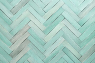 Mint oak wooden floor background. Herringbone pattern parquet backdrop