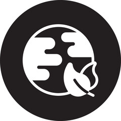 eco friendly glyph icon