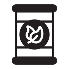 green energy glyph icon