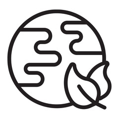 eco friendly line icon