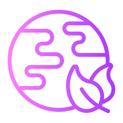 eco friendly gradient icon