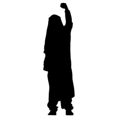 silhouette of businessman