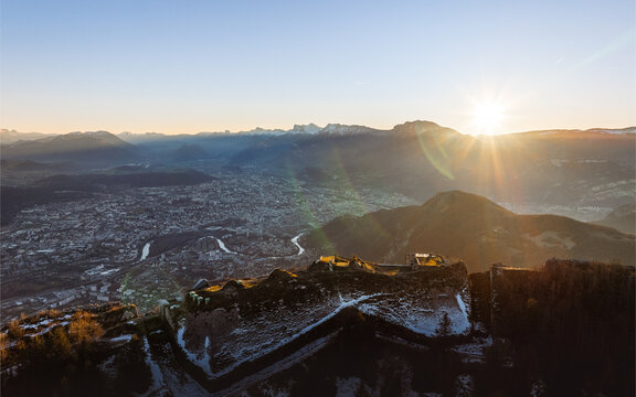 Grenoble depuis les toits du Saint Eynard