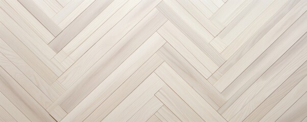 Ivory oak wooden floor background. Herringbone pattern parquet backdrop