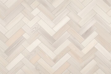 Ivory oak wooden floor background. Herringbone pattern parquet backdrop