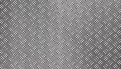 Fotobehang 3d realistic vector iluustration. Metal floor. Still thread pattern. © Real Vector