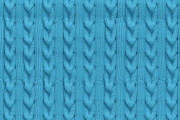 Cozy and comforting seamless pattern featuring a warm and inviting knit sweater texture in a soft azure color 