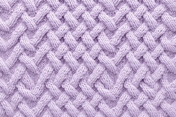 Cozy and comforting seamless pattern featuring a warm and inviting knit sweater texture in a soft lilac color 