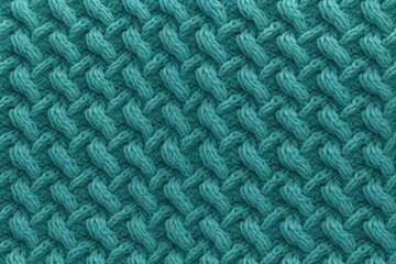 Cozy and comforting seamless pattern featuring a warm and inviting knit sweater texture in a soft teal color