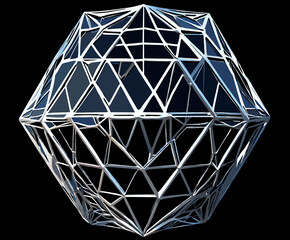 A metal lattice structure. vektor icon illustation