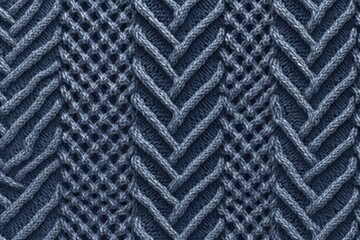 Cozy and comforting seamless pattern featuring a warm and inviting knit sweater texture in a soft indigo color