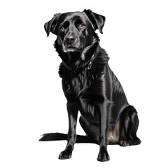 Obraz premium Abandoned homeless sadness great dane dog isolated on white or transparent background Generative AI