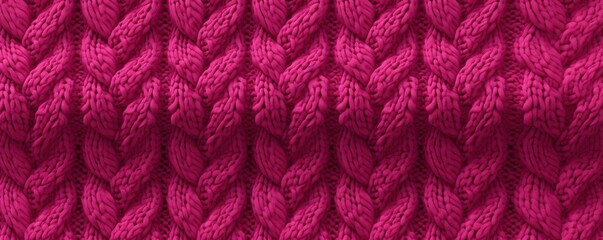 Cozy and comforting seamless pattern featuring a warm and inviting knit sweater texture in a soft fuchsia color