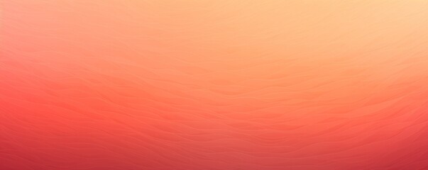 Coral retro gradient background with grain texture