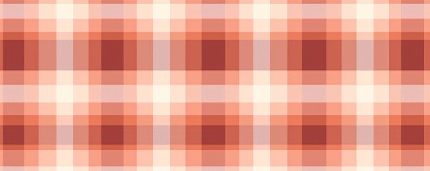 Coral plaid background texture