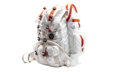 Spacewalking Astronauts with Backpacks isolated on transparent Background