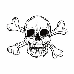 pirate skull and crossbones