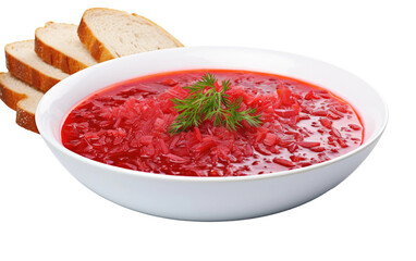 Borscht Bliss: A Culinary Journey isolated on transparent Background