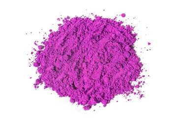 dry pink pigment, pink ultramarine, pink ochre, purple on a white background