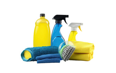 Vehicle Washing Ensemble isolated on transparent Background