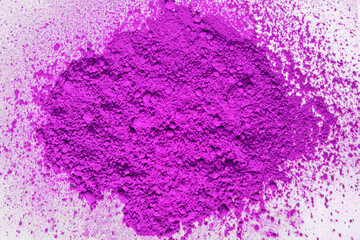 dry pink pigment, pink ultramarine, pink ochre, purple on a white background
