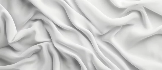 Fotobehang Texture of white cloth © AkuAku