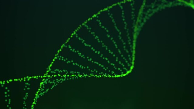 Green DNA Molecule Animation