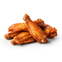 Delicious fried chicken wings, AI Generative.