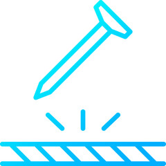 Icon Fabric Properties blue Color gradient - scratch resistant	