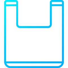 Icon Fabric Properties blue Color gradient - plastic