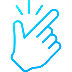 Icon Fabric Properties blue Color gradient - easy to use	