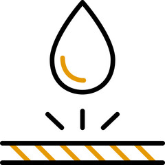 Icon Fabric Properties Black and Yellow - moisture resistant