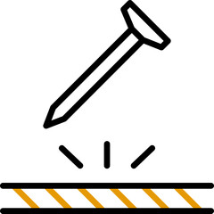 Icon Fabric Properties Black and Yellow - scratch resistant