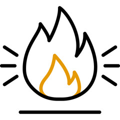 Icon Fabric Properties Black and Yellow - highly flammable