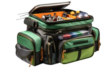 Angling Gear Storage Bag isolated on transparent Background
