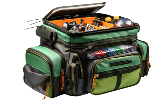 Angling Gear Storage Bag isolated on transparent Background