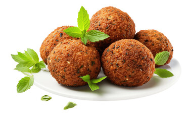 Falafel Feast isolated on transparent Background