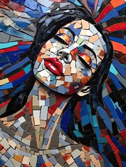 Mosaic Tiles Wall Art: The Fragmented Beauty of Colored Tiles