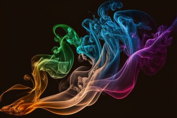 Fototapeta premium Artistic smoke patterns. 