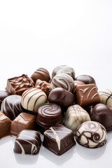 Obraz na płótnie Canvas stack of chocolates 