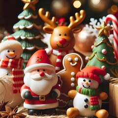 sants and toys decorations