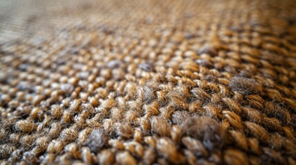 A detailed close up view of a brown carpet. Can be used to showcase texture and color in interior design projects